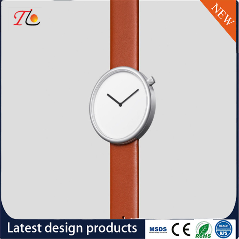 Wholesale PU Women's Watch PU Band Alloy Shell Fashion Watch Simple Style Monochrome Watch Classic Style Can Be Customiz