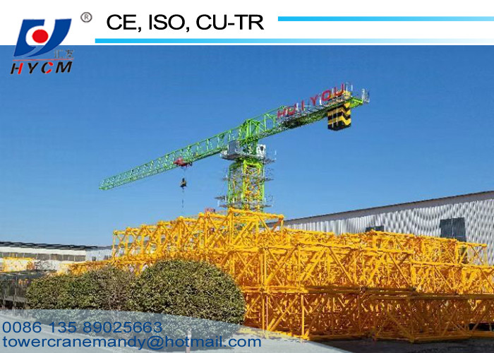 40m Freestanding Height Topless Tower Cranes QTP80(5515) Model Tower Crane 6tons Block Mast Section Self Climbing Crane
