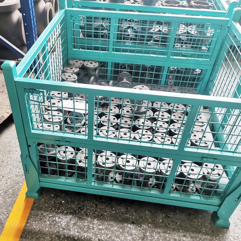 Stackable Durable Steel Foldable Wire Mesh Container For Your Storage Requirements