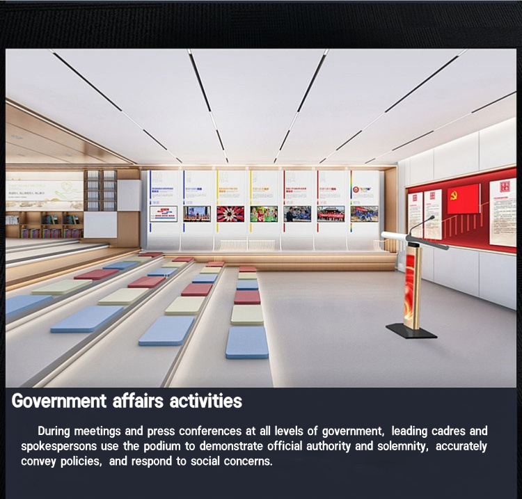 Electronic Digital Smart Advanced Modern Technology Electric Multimedia Interactive Podium