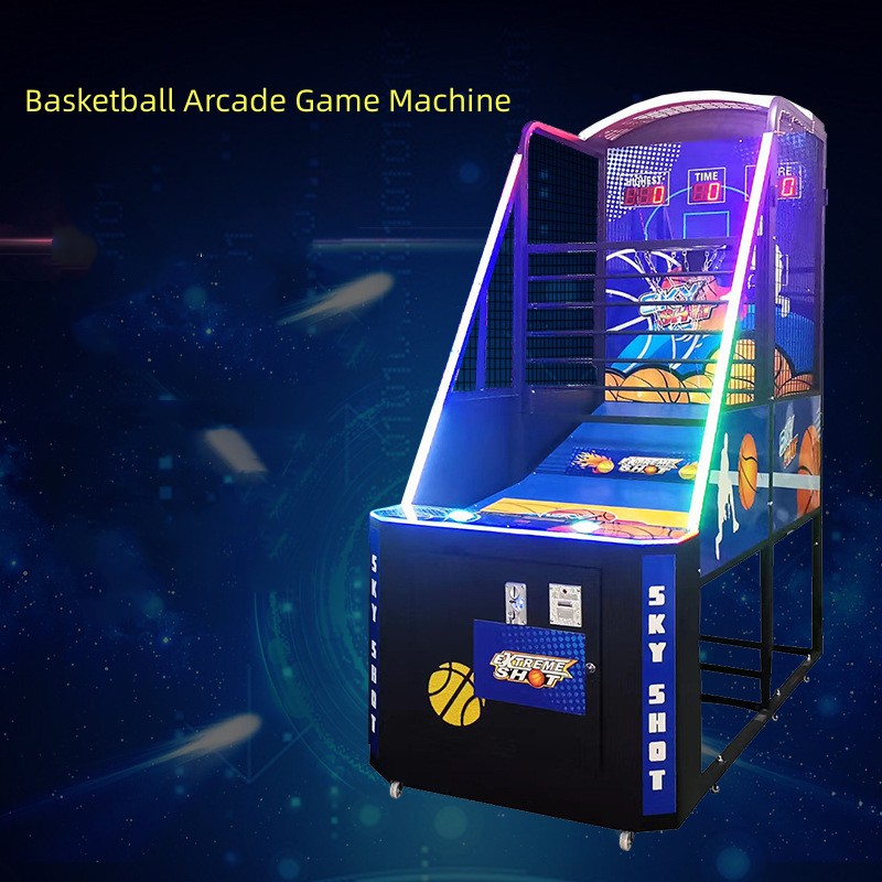 230V Amusement Basketball Pinball Machine Indoor Basketball Coin Operated
