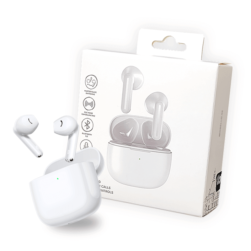 White Paper Tuck End Box Varnishing Headphone Earbud Earphone Box Packaging