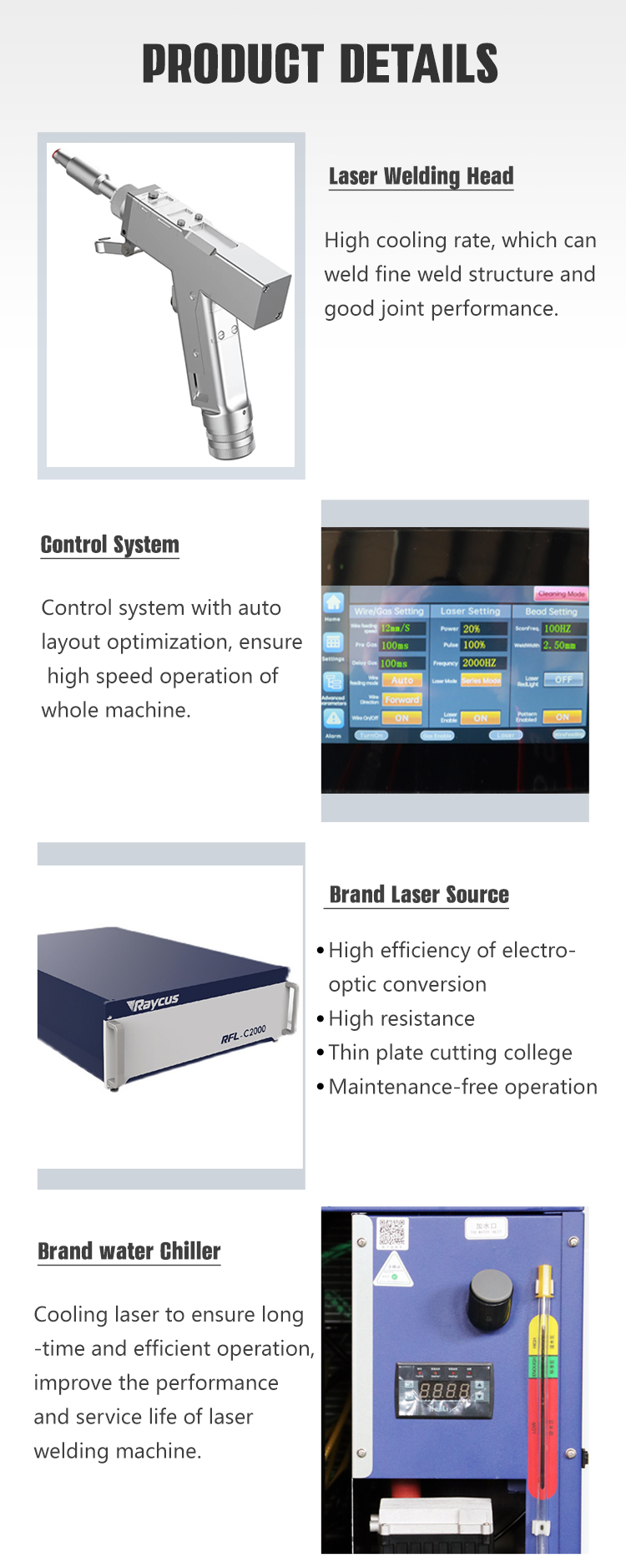 1500w 2000w 3000w Fiber Handheld Laser Welder for Metal Stainless Steel Aluminum Portable 4 in 1 Laser Welding Machine
