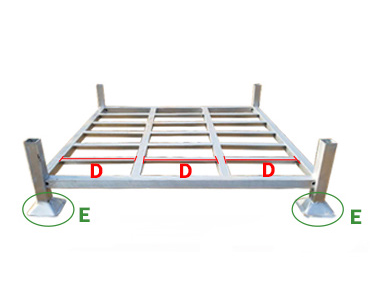 Square Tube Pallet Stacking Rack 