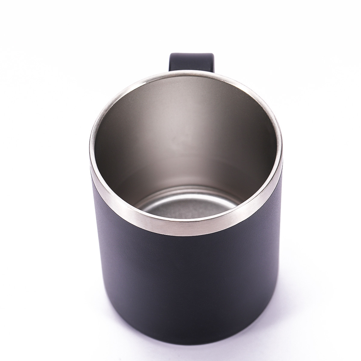 Custom Logo Printed Stainless Steel Cup 12oz Double Wall Tumbler Coffee Travel Mug With Lid And Handle