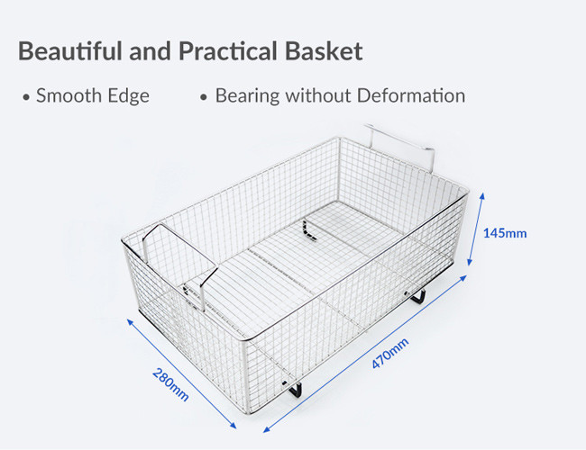 Industrial Parts Ultrasonic Cleaner Time Setting 28 / 40kHz CE ROHS Certificated