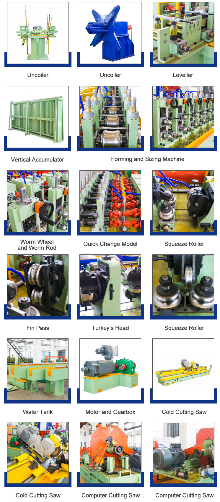 ERW 89 380-480V Steel Pipe Production Line Cold Roll Forming Machine
