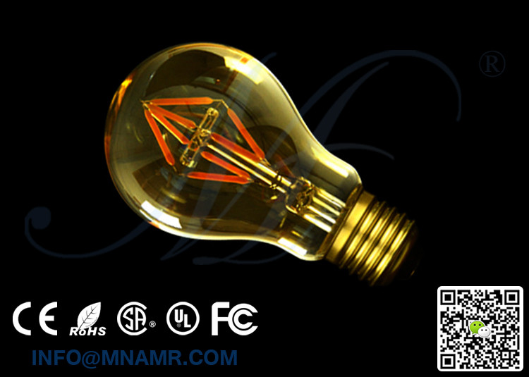 4 Watts A19 LED Light Bulbs Edison Warm White Stark White Cold White Omni-Directional 25W Incandescent Equal