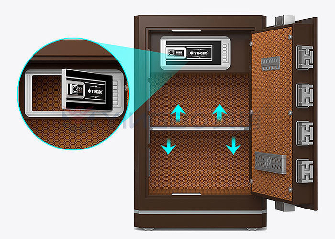 Exterior Design OEM H780mm Safe Box For Money
