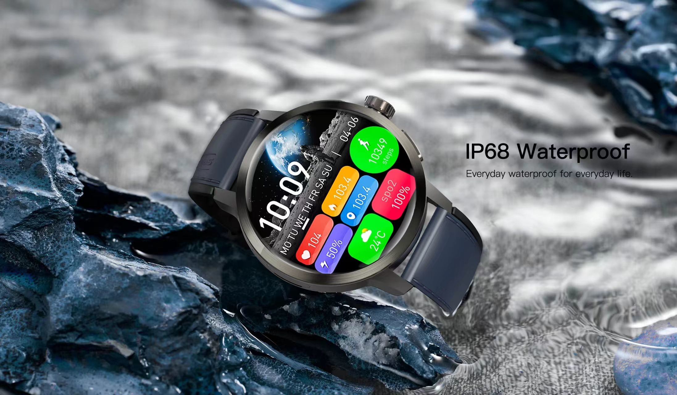 DM82 Global Version 4G Smart Watch 1.75inch AMOLED Screen Rotating Camera Video Call