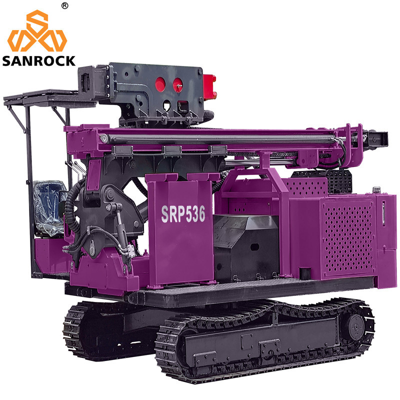 Solar Hydraulic Press Pile Driving Equipment Screw Pile Ramming Machine