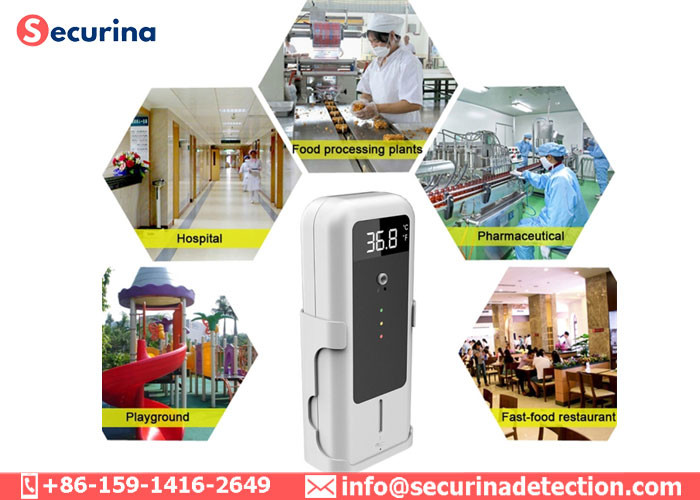 4AA Battery Power Supply Touchless Infrared Thermometer Sterilization Dispenser with Tripod Mount Holder
