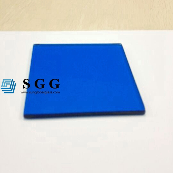 Top quality 4mm dark blue float glass price