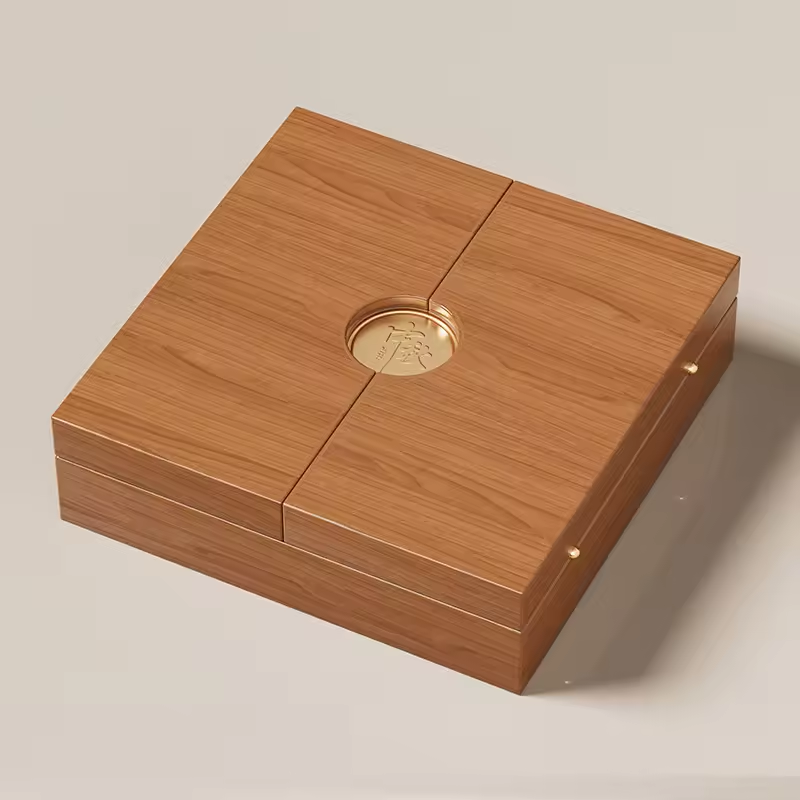 Customized high quality luxury wooden food gift box storage box product display box