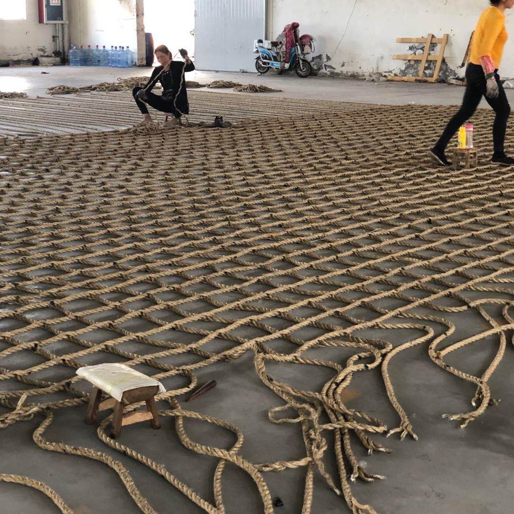 CCS Certified Sisal Material Helicopter Deck Net for Marine Deck Protection
