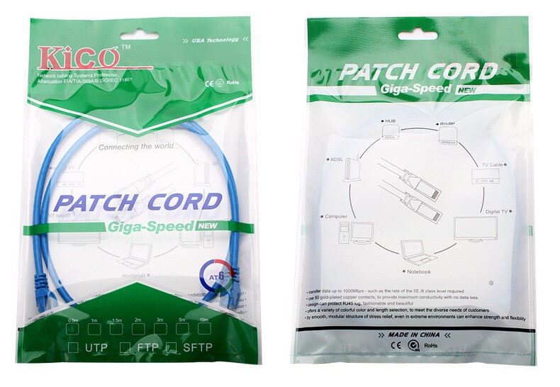 Cat6 FTP Ethernet Network Patch Cable , 10 Meter Ethernet Cable High Tensile