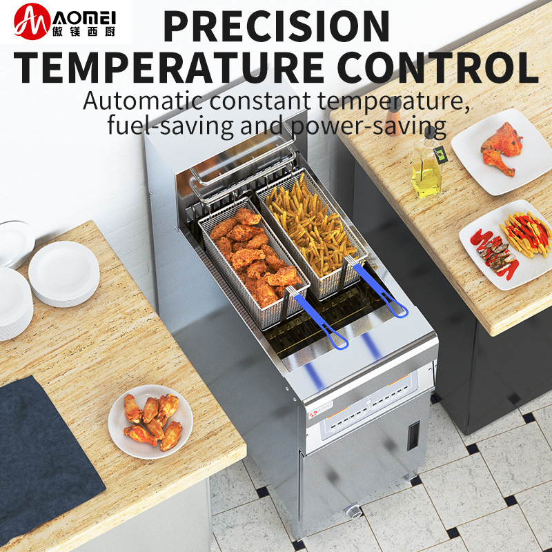Fast Food Restaurant Large Capacity 18L Electric Deep Fryer Commercial Vertical Fryer