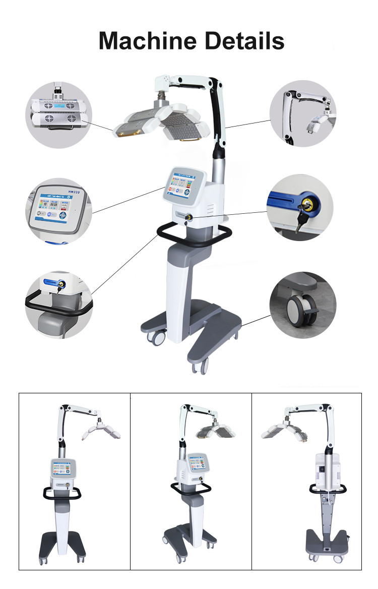 650nm Red Light Treatment Accelerated Hair Growth Machine In Beauty Clinic