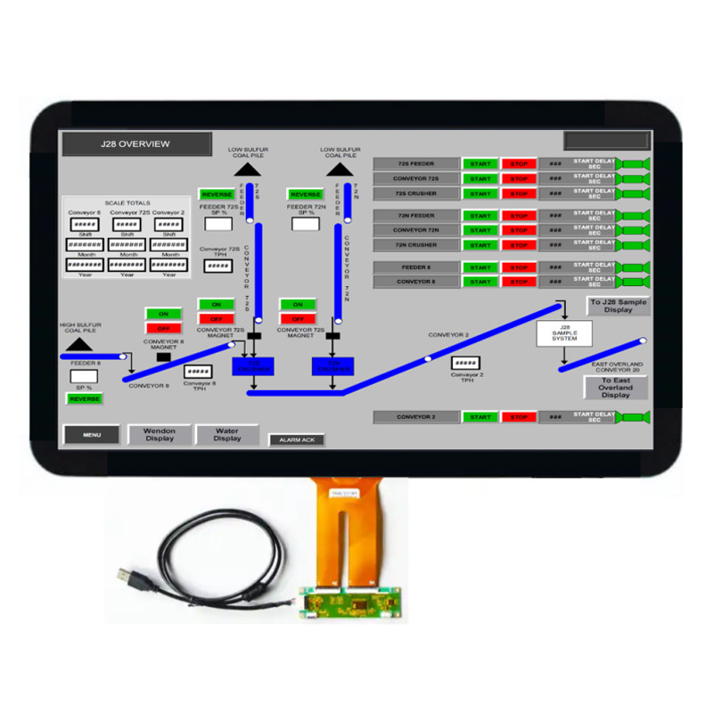 PCAP TFT Display 21.5 Inch FHD 1920*1080 Resolution, LVDS 21.5 Inch TFT LCD Display With Built-In LED Backlight Driver