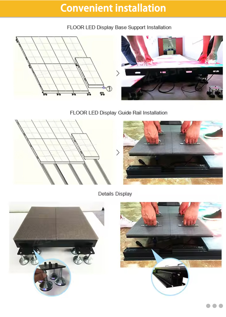 Nightclub Stage LED Panel P4.81 Dance Floor LED Display With 1/13scan Mode