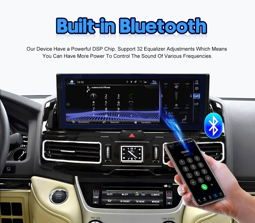 12.3 Inch Touch Sreen Stereo For 20016-2020 Toyota CRUISER LC200 GPS Navigation Multimedia Player Wireless Carplay BT 4G