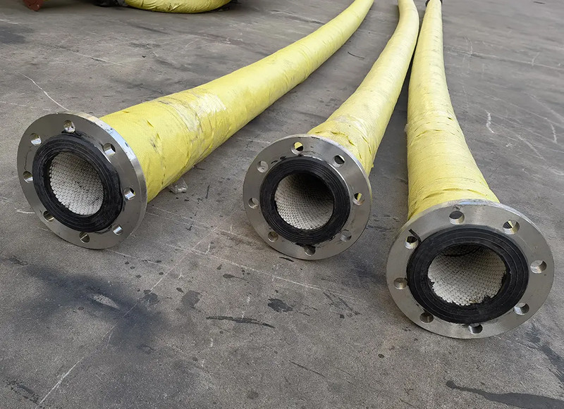South Africa Mining Ceramic Lined Hose Black with Clamps Coupling