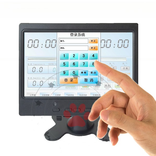 open frame touchscreen 10.1" inch LCD display VGA support HD AV monitor with 4line resistive touch panel