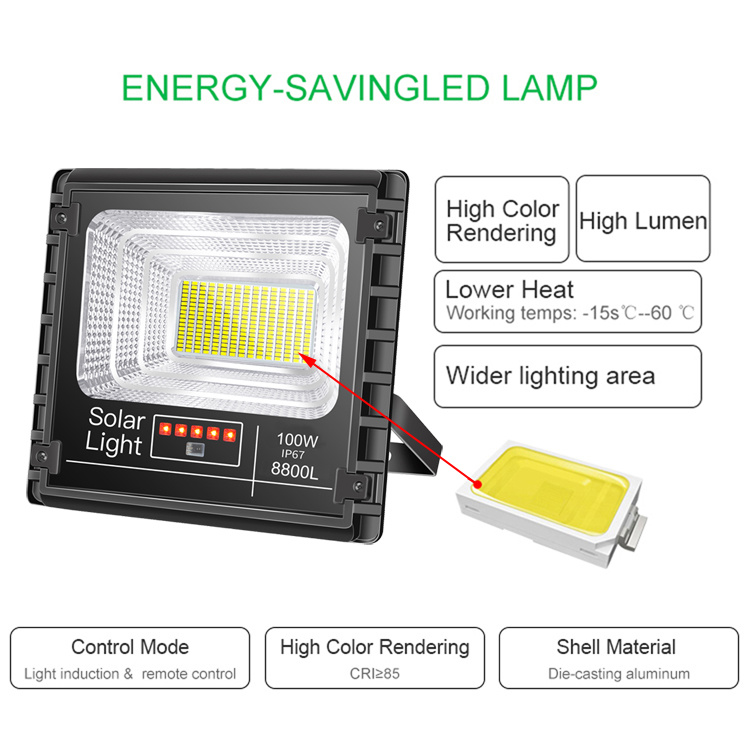 Solar Flood Light 40W IP67 Solar Advisement LED Flood Light Solar Billboard LED Light