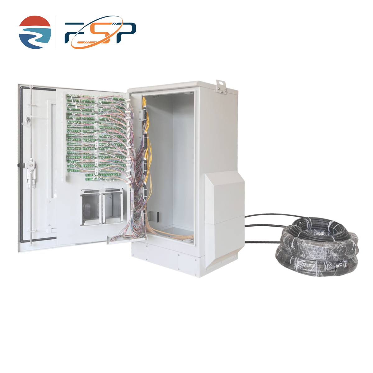 Outdoor FTTX Stainless Inner Structure Fiber Distribution Cabinet with GEN III Series