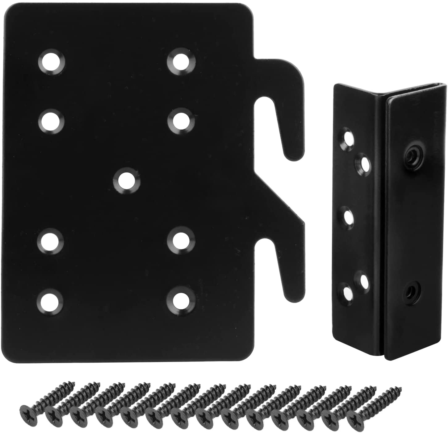 Metal Bed Frame Headboard Attachment Kit Adjustable Bed Frame Brackets Adapter 0.2kg Black