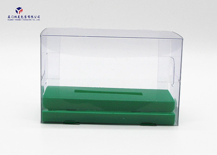 Rectangle Shape Hard Clear PVC Packaging Boxes For Retail Products 15.3X6.8X 9cm