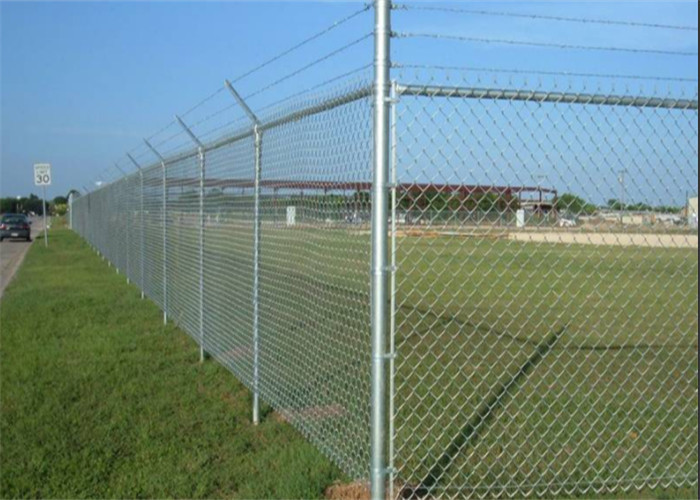 Sports Playground Garden Diamond Shape Link Mesh Fencing 75x75mm