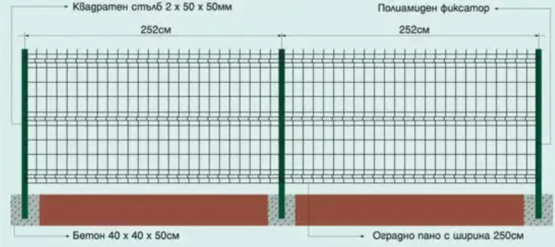3D Garden Fence Curved Welded Wire Mesh Fencing For Public Places 1.8*3m