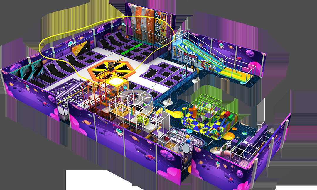 Large Size Kids Indoor Commercial Playground Equipment 2-12 Years Old For Business