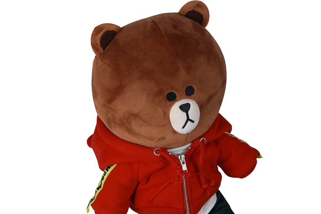 Kids Cheer Huggable Grizzly Bear Soft Toy adorable For Christmas