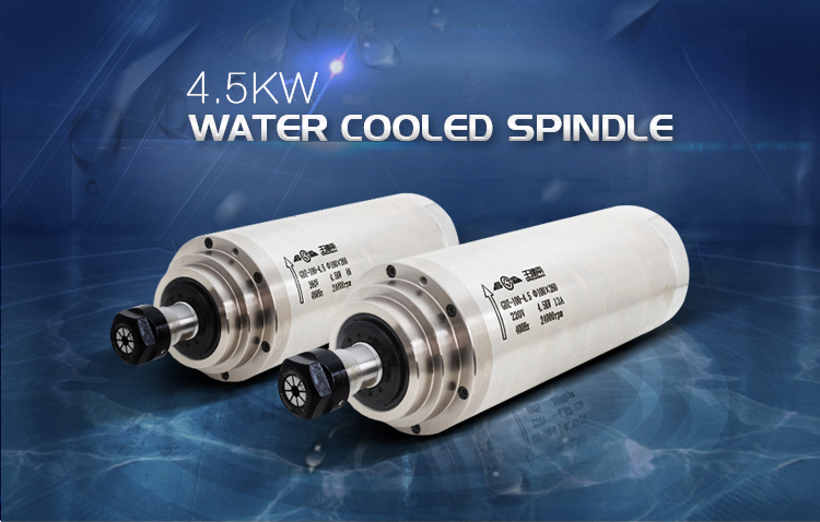 24000rpm 400hz 220v/380v 4.5kw Water Cooled CNC Router Spindle Motor Milling for Milling