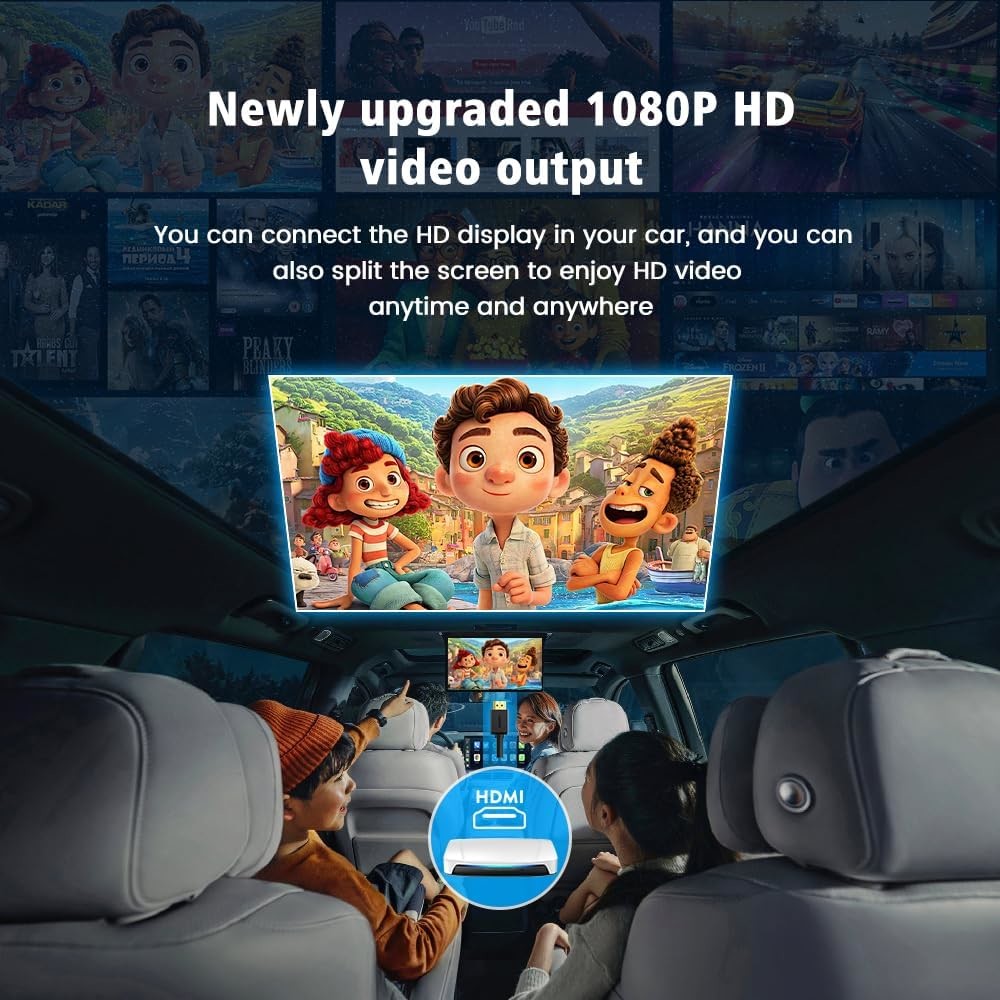 Wired Carplay And Android Auto To T-Box UHD Wireless Ai Box Youtube Netflix SM6225 Multimedia Box