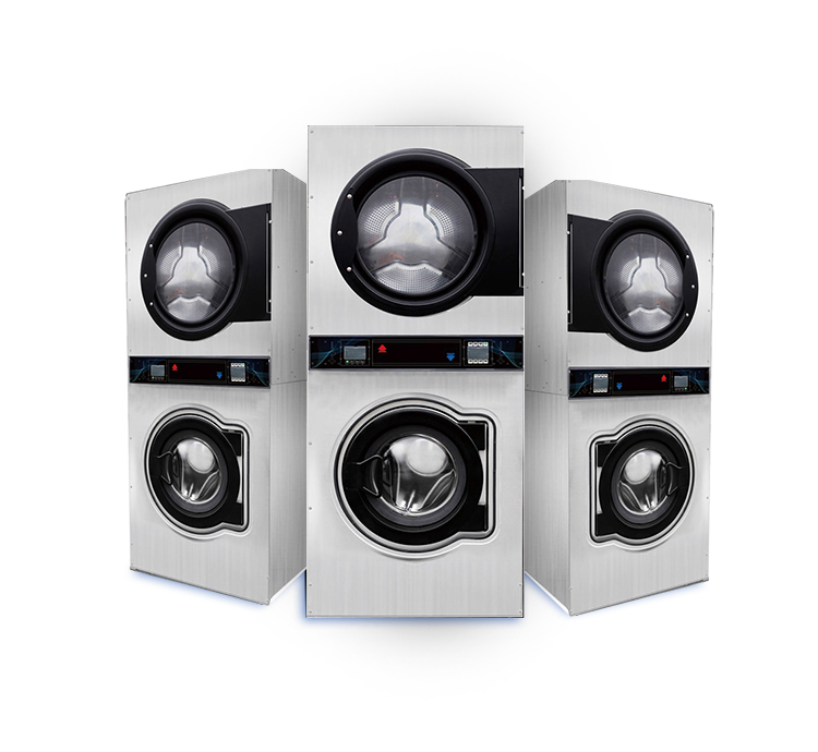 Fully Automatic Stainless Steel Coin Washing Machine And Dryer For Commercial Laundry