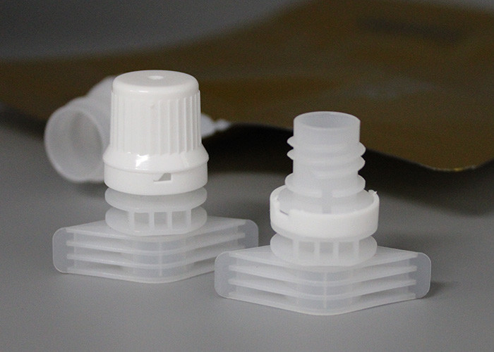 White Plastic Spout With Caps Could Automatic Filling Packing On Spout Pouch Doypack