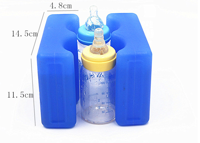 High Efficiency Food Grade HDPE Gel Filled Ice Packs For Cooler BPA Free