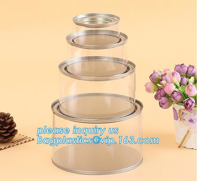 100ml pet clear plastic can,fruit candy tin container jars with aluminum lid,1 gallon clear paint can size bagease pack