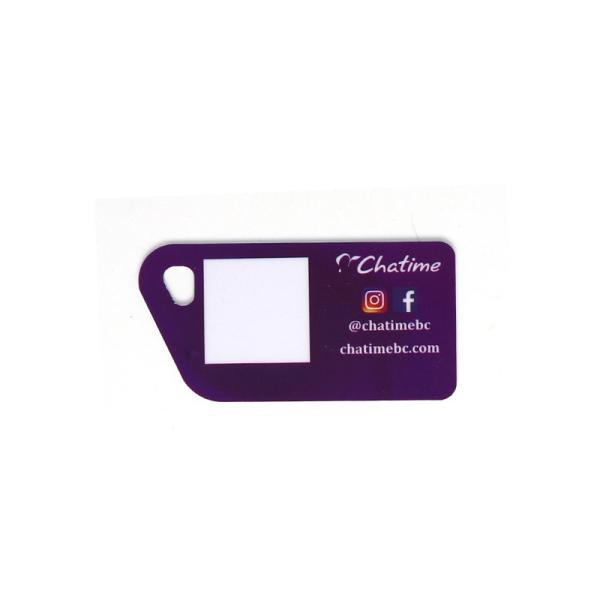 Personalized Travel Die Cut Luggage Tags Recycled Materials Clear Straps