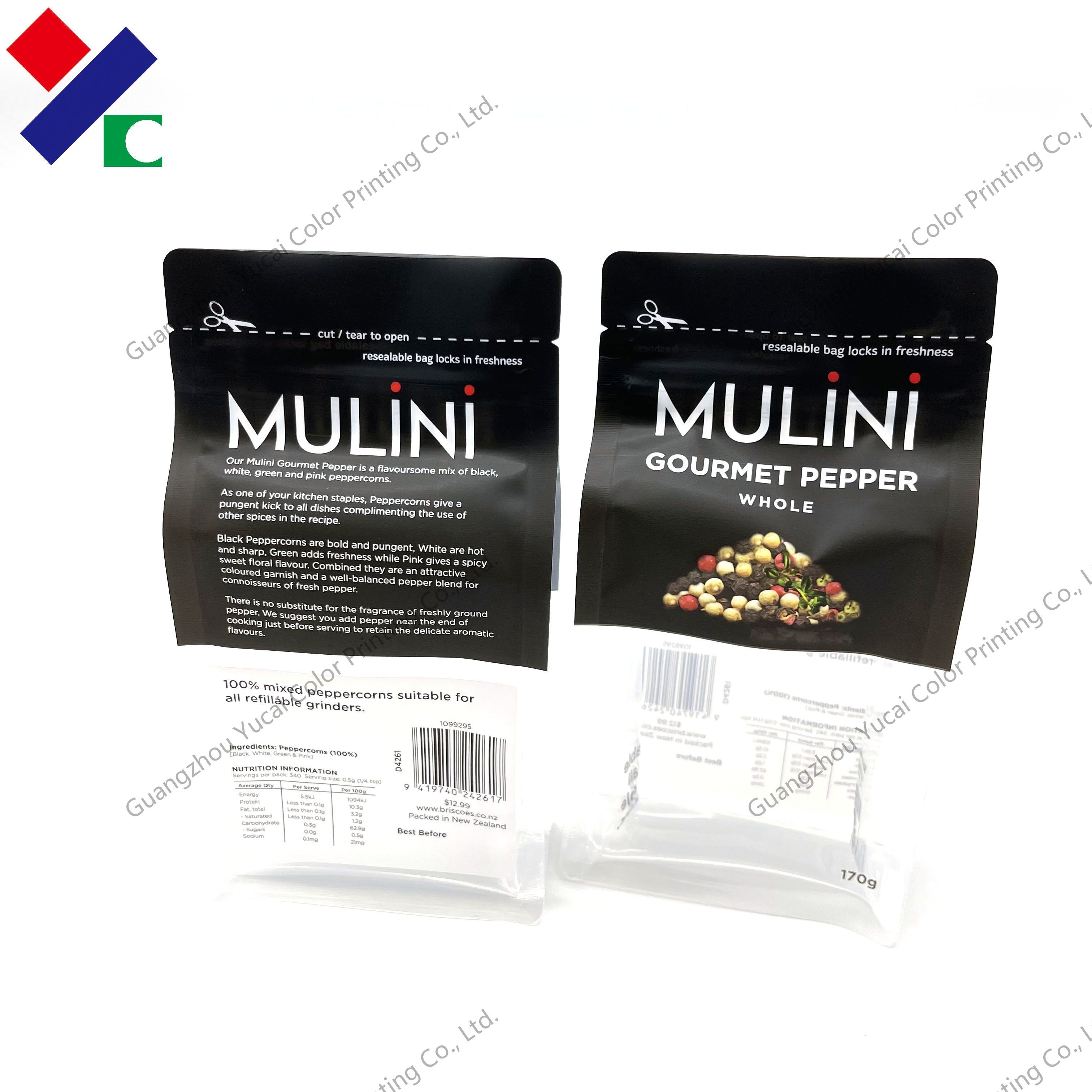 Customized Print Recyclable Packaging Bags For Bath Salts 250g 500g