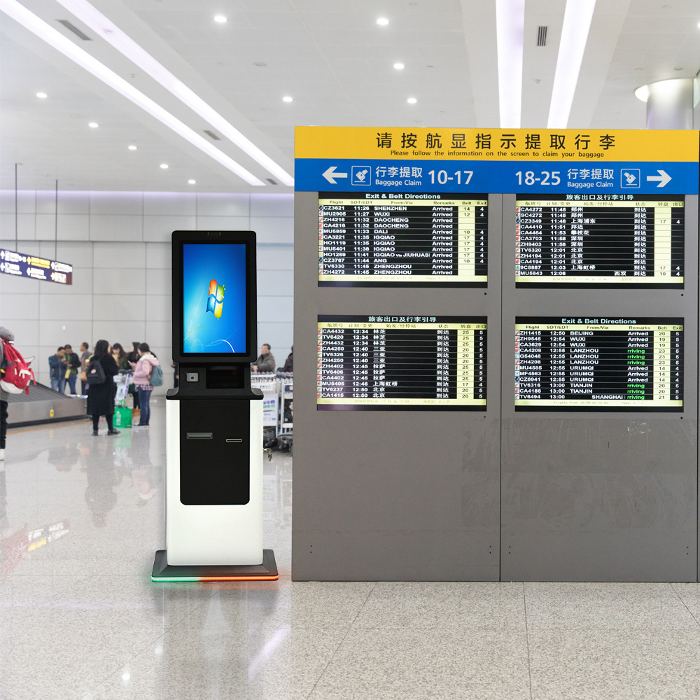 32 Inch Windows Touch Screen Kiosk Self Service Ticket Payment Ordering