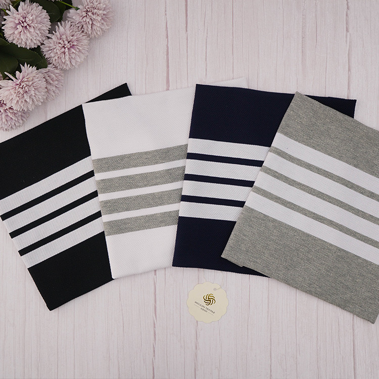 Skin-Friendly Pure Cotton And Linen Sweat Absorbent Striped Material Fabric For Casual Shirt