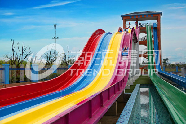 Fiberglass Waterslide for Adult Water Sport Holiday Water Resort / customized