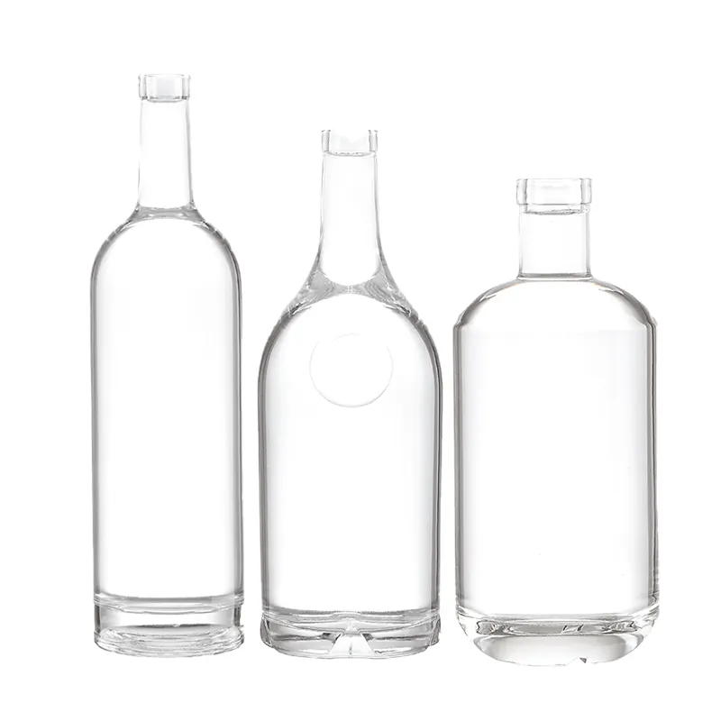 Custom Color 750ml Glass Bottle For Glass Products Spirit Liquor Gin Vodka