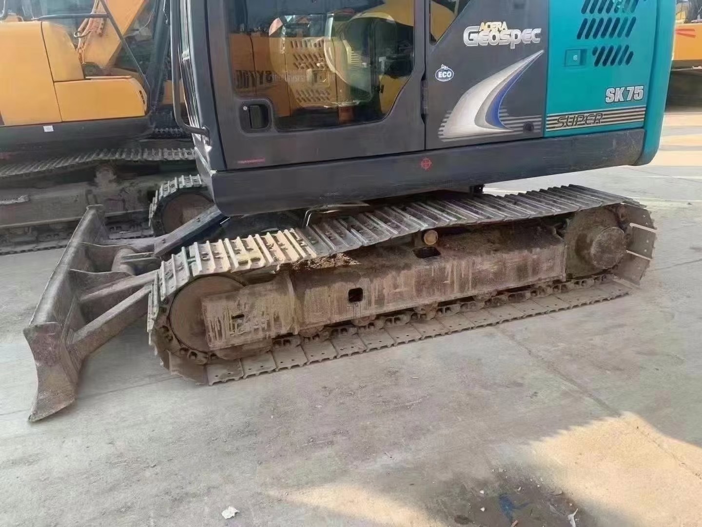 Original Kobelco Used Excavator SK 75 Earth Moving Machine 7 Ton