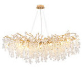 Modern Commercial Chandeliers Lighting Indoor Crystal Glass Pendant Lamp