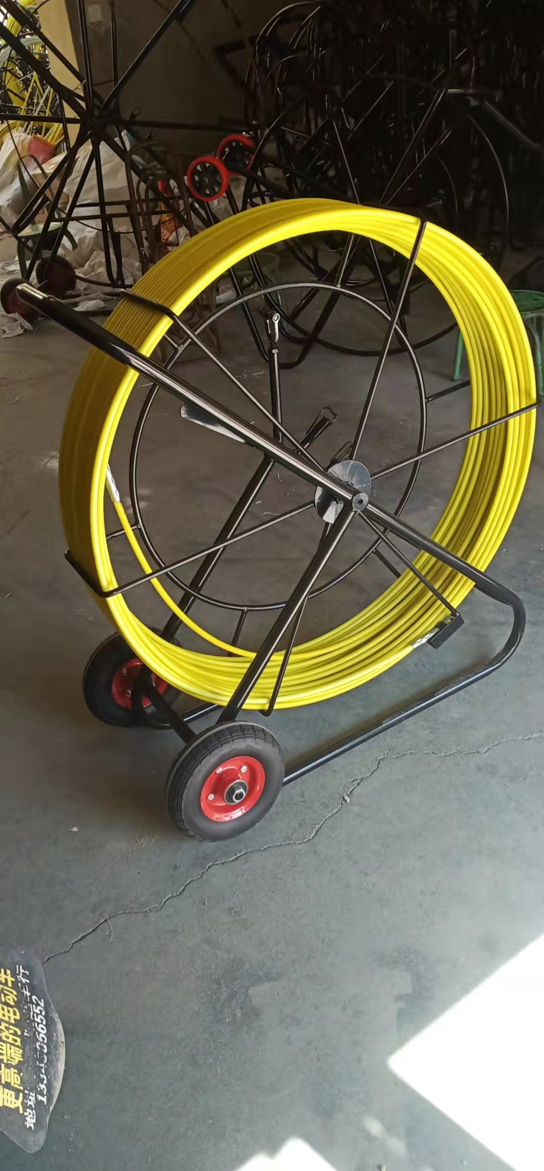4.5-18mm Fiberglass Duct Rodder Fibra Optical Cable Pulling Machine Fiber Optic Cable Puller